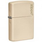 Zapaľovač Zippo 26950 Flat Sand Zippo Logo