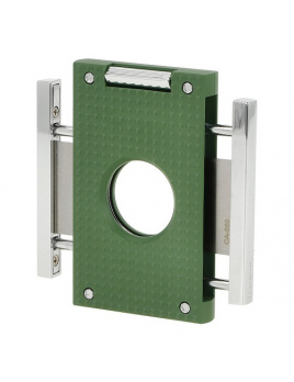 Cigarový orezávač Caseti Reallon, chrome/green