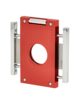 Cigarový orezávač Caseti Reallon, chrome/red