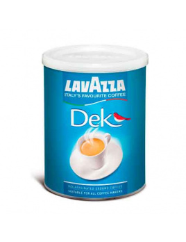 Lavazza DEK bezkofeínová mletá káva v dóze 250 g