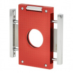 Cigarový orezávač Caseti Reallon, chrome/red