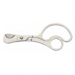 Elegantné kovové cigarové nožnice strieborné