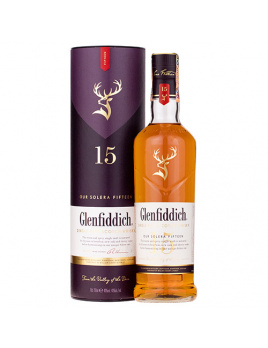 Whisky Glenfiddich 15 ročná v tube 40 % 0,7 l