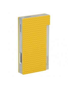 Tryskový zapaľovač Caseti Flat Flame, chrome/yellow