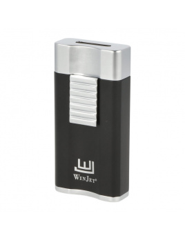 Cigarový zapaľovač Winjet Premium Flat Black/Silver