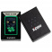 Zippo 66086 Feline Lucky Design – zelený matný zapaľovač s motívom mačky
