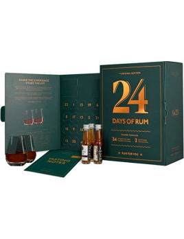 24 Days of Rum Rumový kalendár 2022 + 2 poháre
