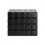 Colibri Heritage Cube Humidor Black - luxusný humidor