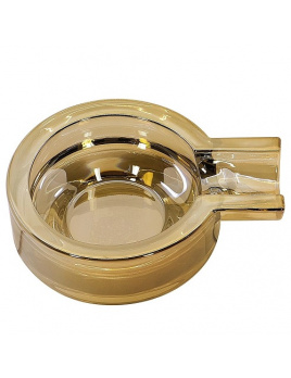 Sklenený popolník na 1 cigaru amber