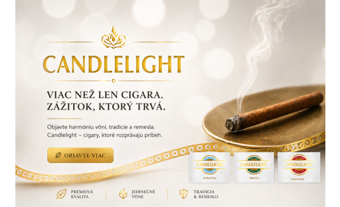 Candlelight – nenápadná elegancia sveta cigariliek