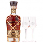 Rum Plantation XO 20th Anniversary 40 % 0,7 l s 2 pohármi