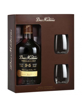 Rum Dos Maderas PX (5 + 5) 40 % 0,7 l + 2 poháre