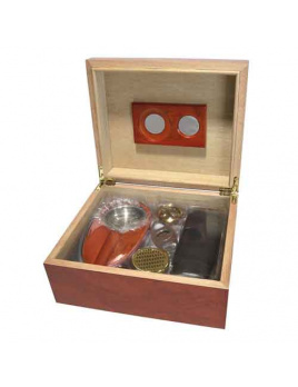 Humidor Set Angelo Brownred