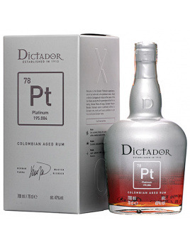 Rum Dictador Platinum 40 %  0,7 l
