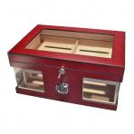 Humidor červenohnedý 75D presklený