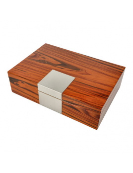 Stolový humidor hnedý lesklý 25D