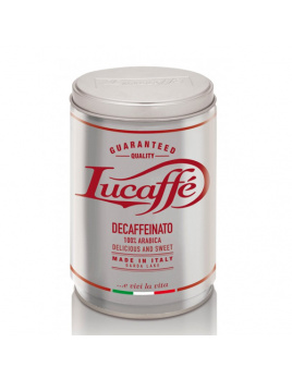 Lucaffe Decaffeinato zrnková káva v dóze 250 g