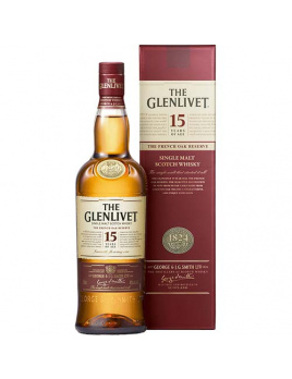 Whiskey The Glenlivet 15 ročná 40% 0,7 l