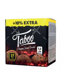 Uhlíky do vodnej fajky TABOO kokosové 1,1 kg