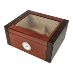 Stolový humidor presklený červenohnedý 25 D