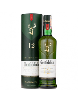 Whisky Glenfiddich 12 ročná v tube 40 % 0,7 l