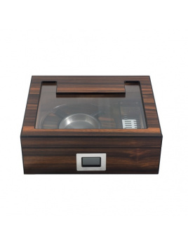 Humidor set Ebony glass na 50 cigár