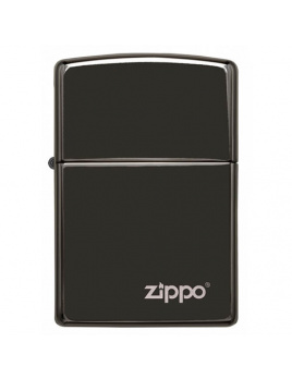 Zapaľovač Zippo 26332 High Polish Black Zippo Logo