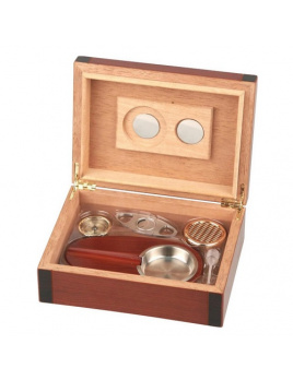 Humidorový set Cherry Duo Tone pre 25 cigár s príslušenstvom