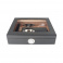 Humidor SET Carbon-Glass na 15 cigár