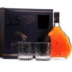 Koňak Meukow VSOP Superior s 2 pohármi 40 % 0,7 l