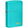 Zapaľovač Zippo 26952 Flat Turquoise Zippo Logo