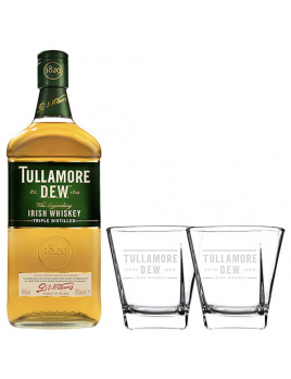 Whisky Tullamore Dew s 2 pohármi 40 % 0,7 l