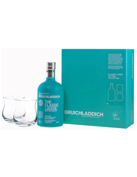 Whisky Bruichladdich The Classic Laddie s 2 pohármi 50% 0,7 l