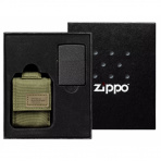 Sada 30056 taktické puzdro + zapaľovač Zippo 26075 Black Crackle™