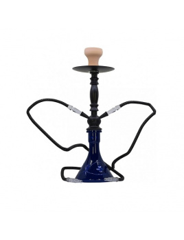 Vodná fajka Grande Duo Blue 50 cm - 2 hadice