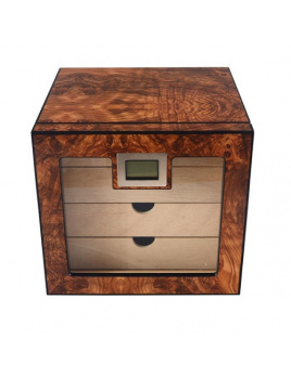 Humidor skrinkový Ebony Burl na 100 cigár