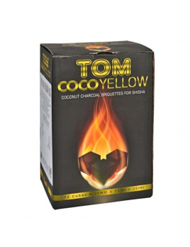 Uhlíky do vodnej fajky Tom Coco Yellow kokosové 1 kg