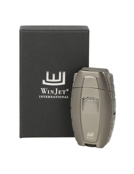 Cigarový zapaľovač Winjet Tornum Cigar, 2x Jet, vyštipávač, gunmetal
